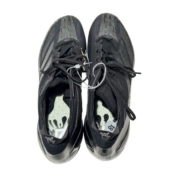Adidas Adizero Electric Black Football Cleats IE4414 Men’s Size 18 NEW WITH TAGS - Picture 7 of 13